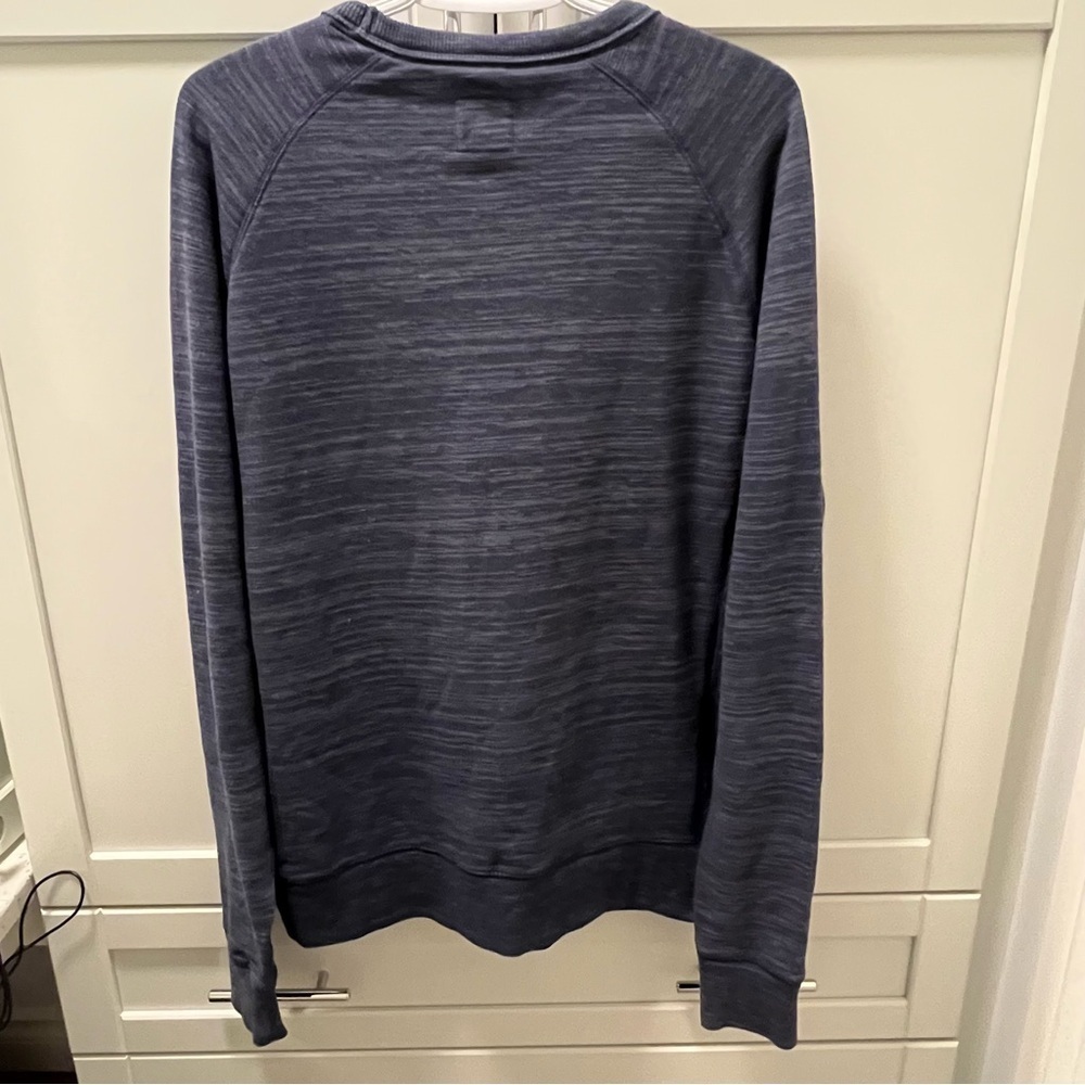 Champion Heathered Navy Lightweight Sweatshirt Men’s Size Medium - Picture 5 of 6